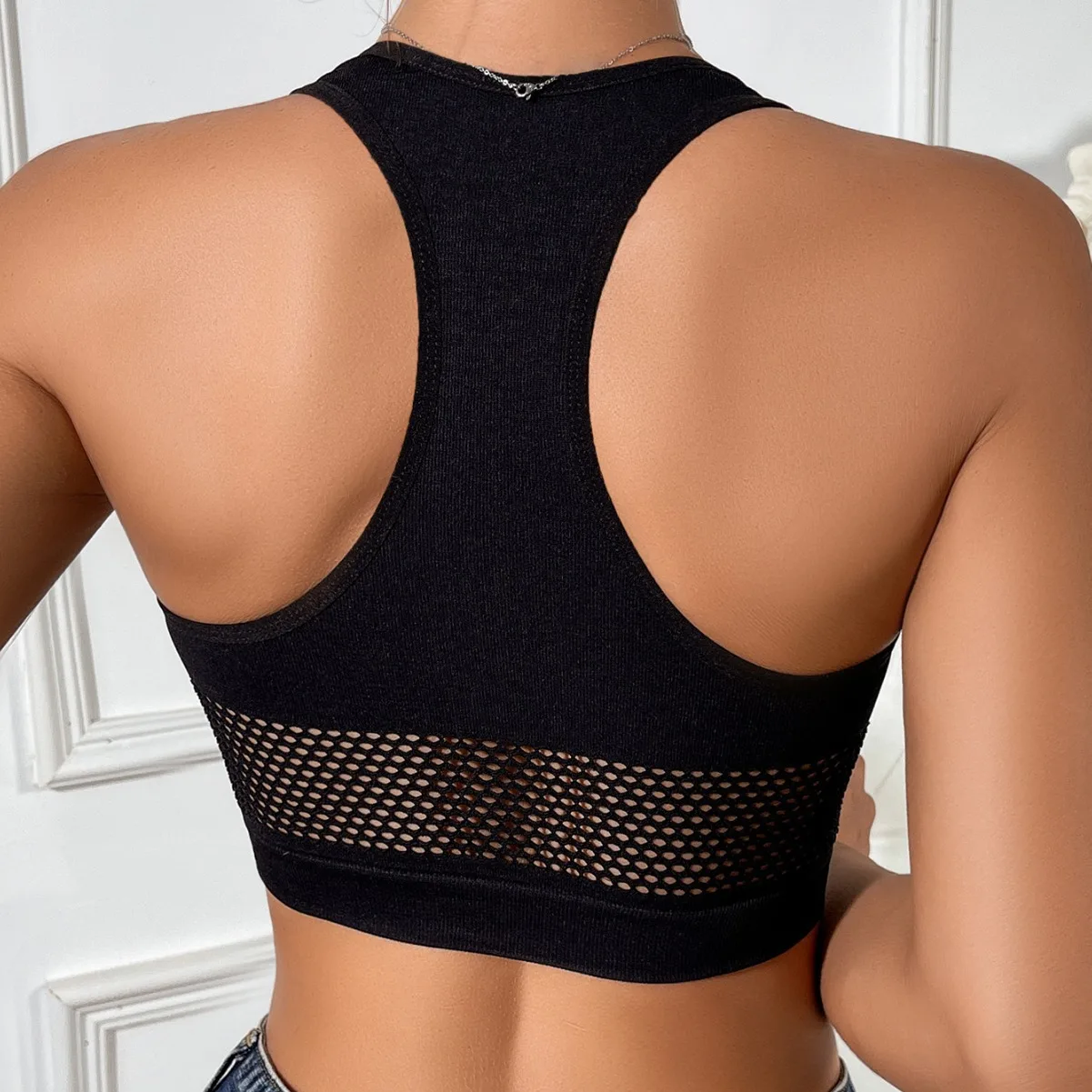 Women's Intimates New vest Camisoles bra full waist hollowed out upper support gathering breathable 2025 bra Tanks Underwear - Image 4